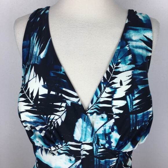 Swimsuits for All One Piece Black Blue NWOT Swim Suit size 18 - Picture 2 of 7